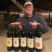 Chris with Zinfandel vertical