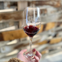 Glass of red wine