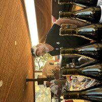 Leon with blending wines